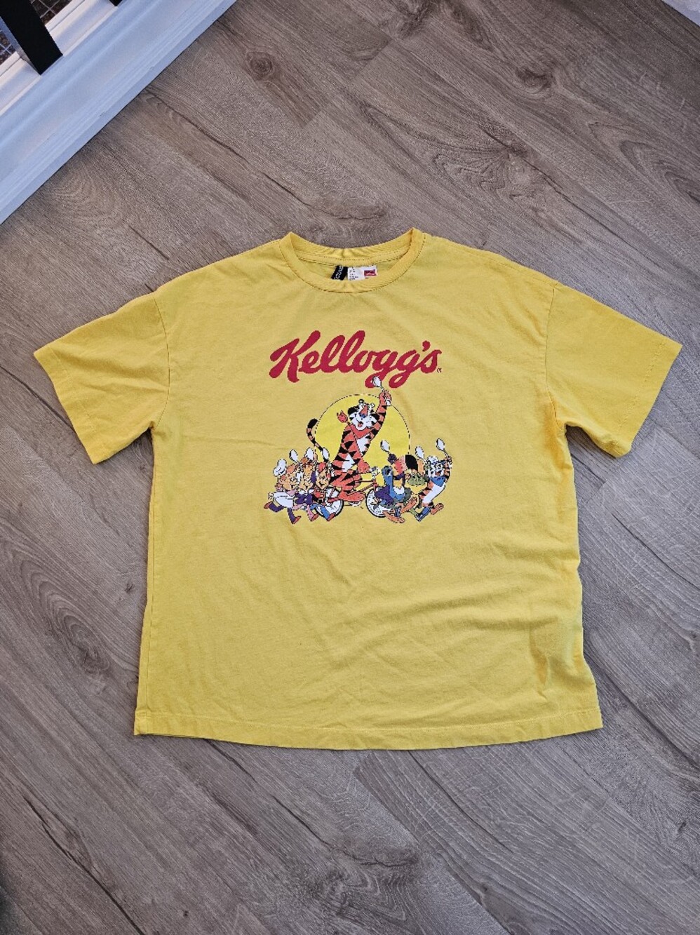 Yellow Mens Short Sleeve Graphic Tee
